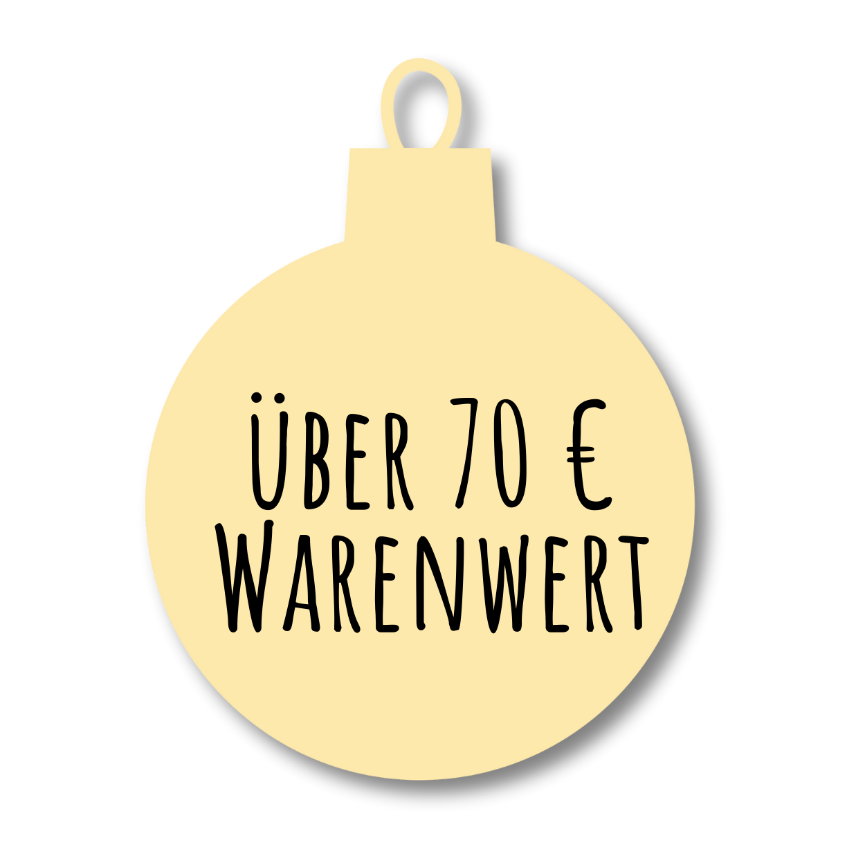 Über 70 € Warenwert