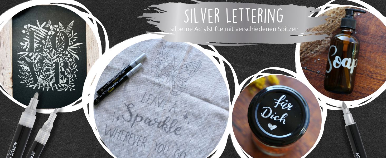 Silver Lettering Set