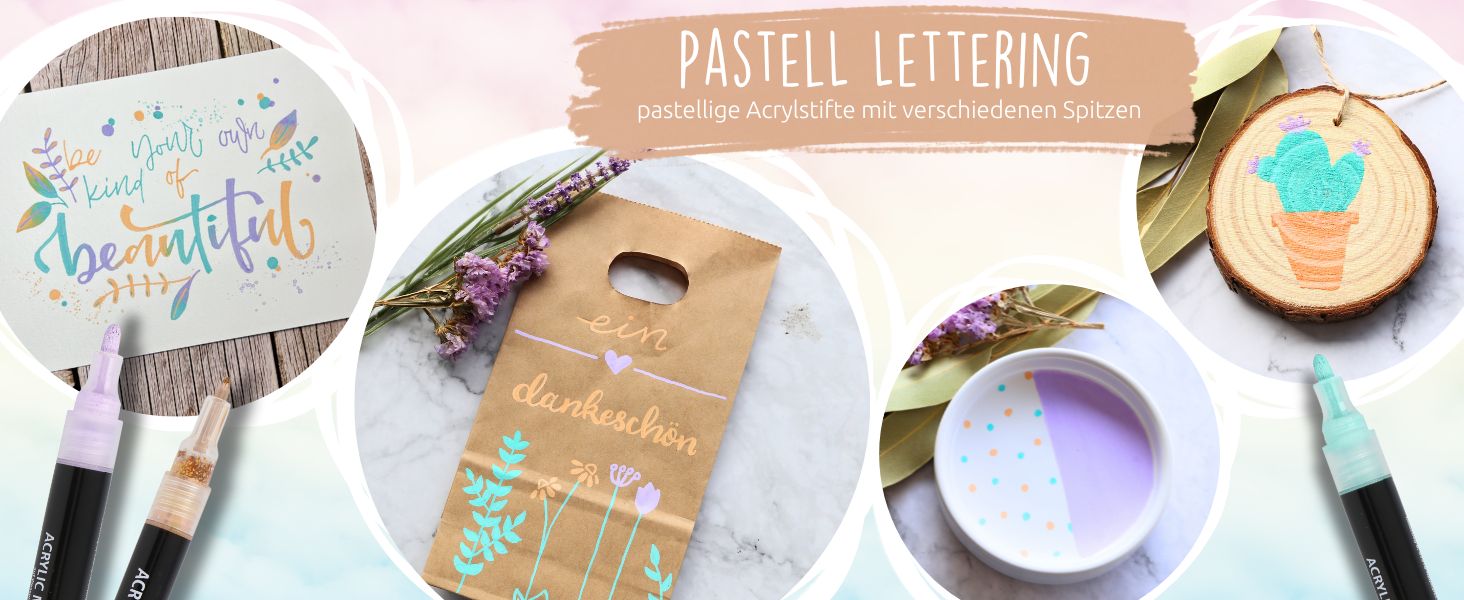 Pastell Lettering Set