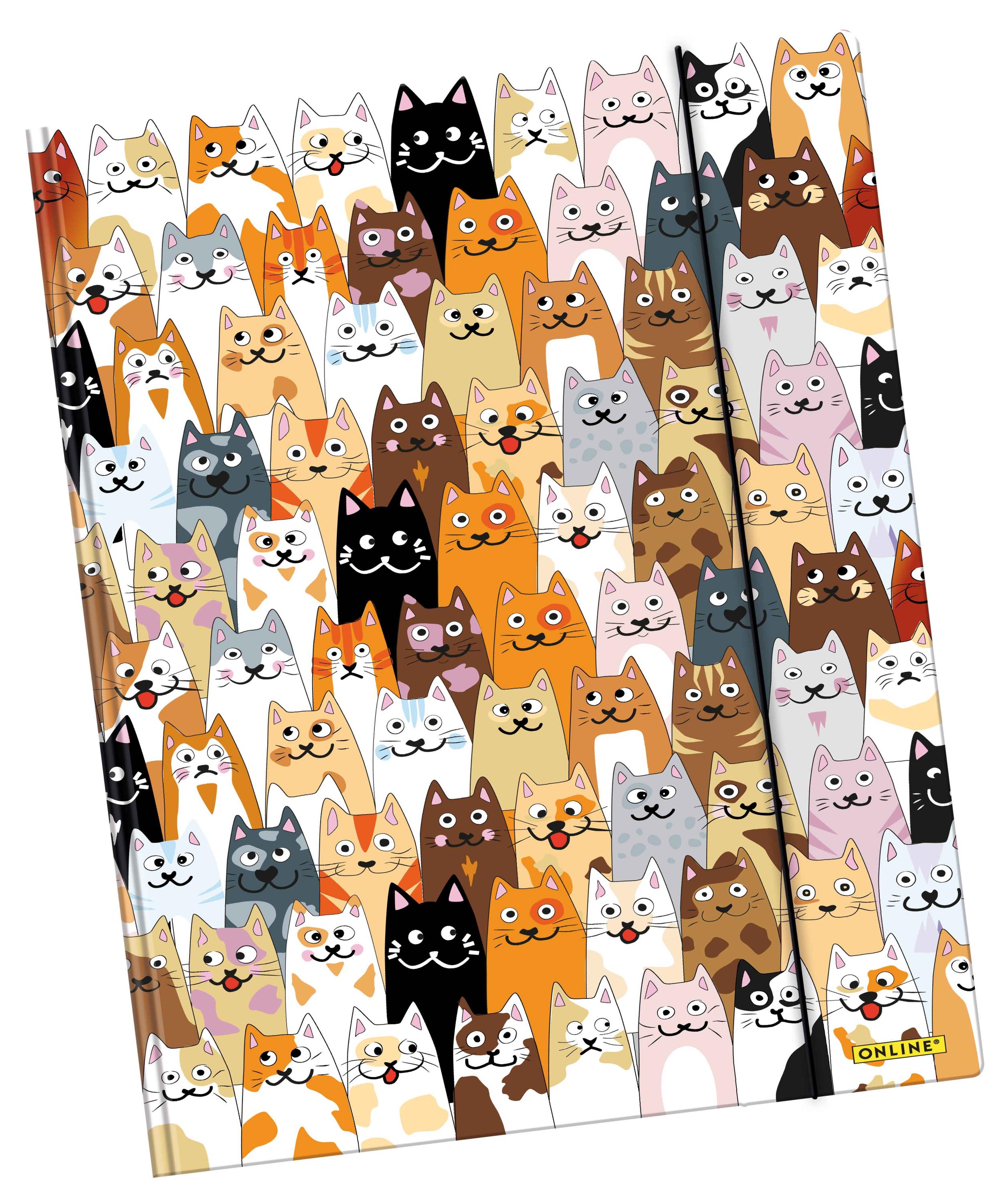 Gummizugmappe A3 Fluffy Cats